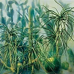 Frank Brunner: Drivhus II, 2001, 170 x 205 cm