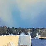 Magne Austad: tempera/akryl/olje, 2002, 65 x 30 cm