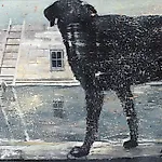 Frank Brunner: ladder, 2007, 80 x 110 cm