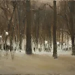 Halvard Haugerud: Fra Slottsparken, 2006, 31 x 37 cm