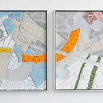 Julius Karoubi: Floor Gres Composite, 2024, 50 x 40x2 cm