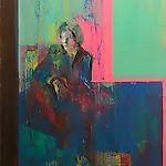 Kenneth Blom: Portrett, 2004, 130 x 110 cm