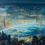 Frank Brunner: Utsikt, 2019, 120 x 150 cm