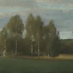 Halvard Haugerud: Mellom sommer og h�st, 2021, 28 x 36 cm