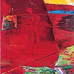 Dag Thoresen: Vincent van Gogh III, Ild, 2001, 85 x 104 cm