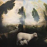 Munan �vrelid: The loneliness of the sheperd, 2023, 120 x 150 cm