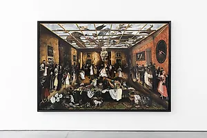 Munan �vrelid: Dictionary of untranslatables, oil on canvas, 2025, 180 x 270 cm