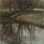 Halvard Haugerud: I oktober, 2021, 30 x 27 cm