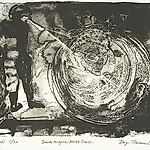 Dag Thoresen: Dark Magus. Miles Davis (litografi), 2003, 32 x 41 cm