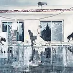 Frank Brunner: the pool #1, 2007, 150 x 200 cm