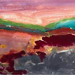 Dag Thoresen: Fjell I, 2019, 35,5 x 65 cm