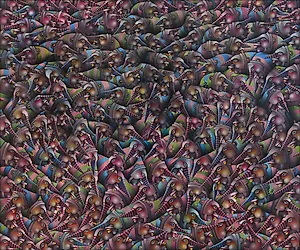 Terje Ythjall: Stim. (Om det � finne veien sammen), 2022, 100 x 120 cm