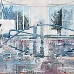 Frank Brunner: the pool #3, 2007, 110 x 140 cm