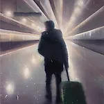 Frank Brunner: The traveller, 2019, 80 x 60 cm