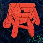 Christoffer Fjeldstad: Stool, 2019, 90 x 90 cm