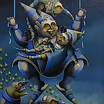 Terje Ythjall: Uten tittel, 2001, 54 x 47 cm