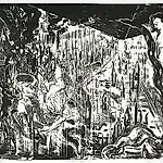 Dag Thoresen: Contemplation Hall. The Factotum works IV (litografi), 2005, 63 x 92 cm