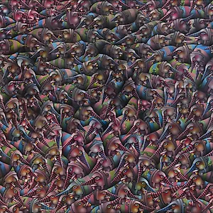 Terje Ythjall: Stim. (Om det � finne veien sammen), 2022, 100 x 120 cm