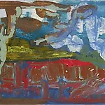 Dag Thoresen: R�dmyra, 2018, 38,5 x 65 cm