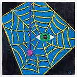 Christoffer Fjeldstad: Spy web, 2024, 60 x 60 cm