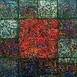 Inge Jensen: Minne, 2002, 160 x 160 cm