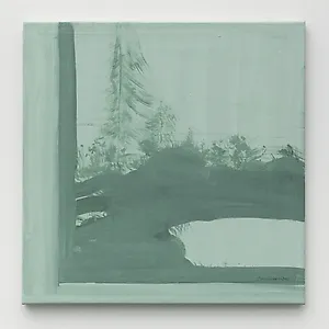 Tone Indreb�: Ved vannet, 2021, 60 x 60 cm