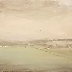 Halvard Haugerud: Landskap i mai, 2004, 34 x 42 cm