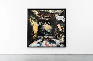 Munan �vrelid,  A Throw of the Dice, oil on canvas, 2020, 190 x 190 cm