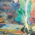 Dag Thoresen: Paysage �lecrtique, 2001, 92 x 190 cm