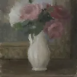 Halvard Haugerud: Roser p� skatollet, 2015, 32 x 26 cm