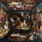 Munan �vrelid: A Unicorns Death and the Birth of Speculative Symbolism, oil on canvas, 2020, 200 x 220 cm