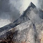�rnulf Opdahl: Alketind, 2025, 100 x 100 cm