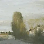 Halvard Haugerud: Lav sol, 2006, 36 x 46 cm