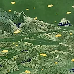 Astrid Nondal: Omkringliggende, tempera on canvas, 2026