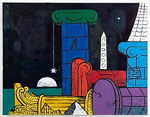 Christoffer Fjeldstad: Columns, 2024, 155 x 200 cm