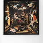 Munan �vrelid: In the shadow of the desperate raised hands (scull version), oil on canvas, 2025, 150 x 150 cm