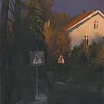 Magne Austad: tempera/akryl/olje, 2005, 160 x 85 cm