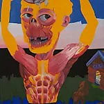 Christoffer Fjeldstad: New happy man, 2008, 160 x 115 cm