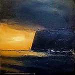 �rnulf Opdahl: Vestover, 2025, 50 x 50 cm