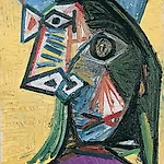 Pablo Picasso: T�te de femme (Dora Maar), 1939, 41 x 27 cm