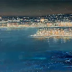 Frank Brunner: Bl�tt hav, 2019, 95 x 170 cm