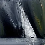 �rnulf Opdahl: Skred, 2025, 50 x 50 cm