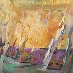 Dag Thoresen: M�ne, 2008, 82 x 90 cm