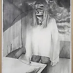 Rina Charlott Lindgren: Sirkel, 2016, 167 x 114 cm
