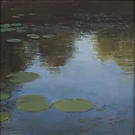 Halvard Haugerud: Vannliljer, 2023, 32 x 32 cm