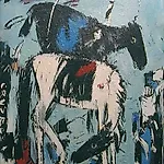 Per Morten Karlsen: Sort og hvit, 2001, 130 x 100 cm