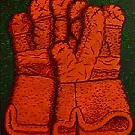 Christoffer Fjeldstad: Gloves, 2016, 50 x 40 cm