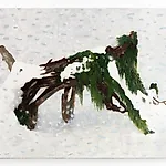 Astrid Nondal: Weeping Stump, 2024, 54 x 73 cm