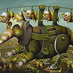 Terje Ythjall: Ute for � luftes, 2005, 60 x 81 cm