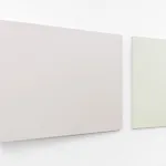 Andr� Tehrani: Rudimentary Painting (Eagle�s View / Pale Vista), 2023, 122,5 x 249,4 cm